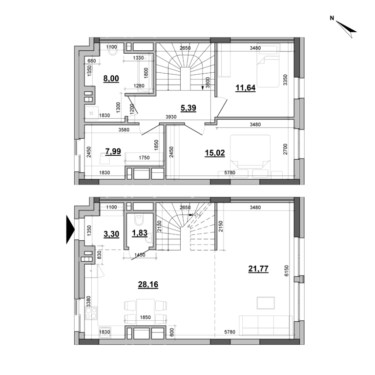 3-кімнатна
