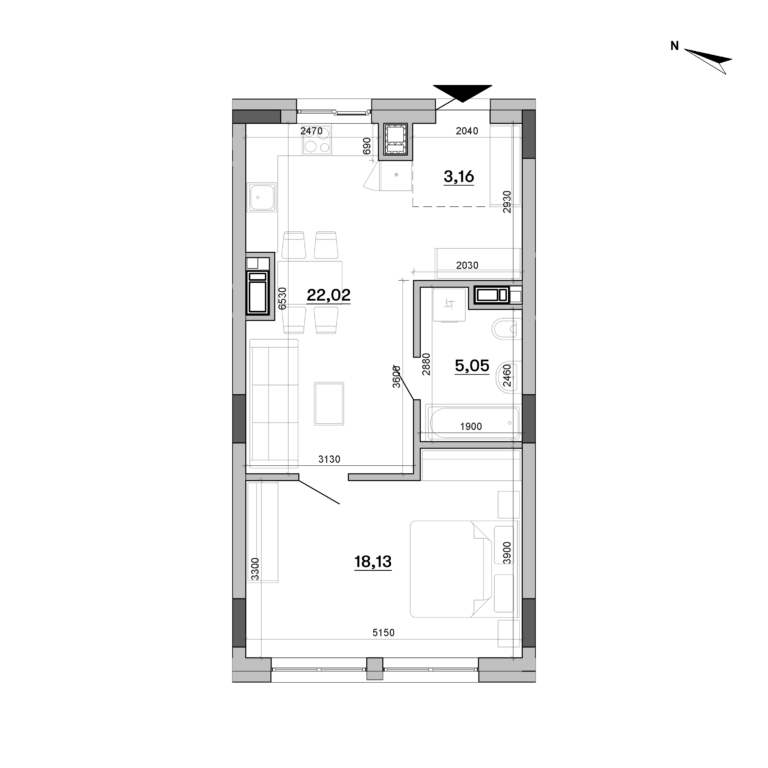 Apartment layout