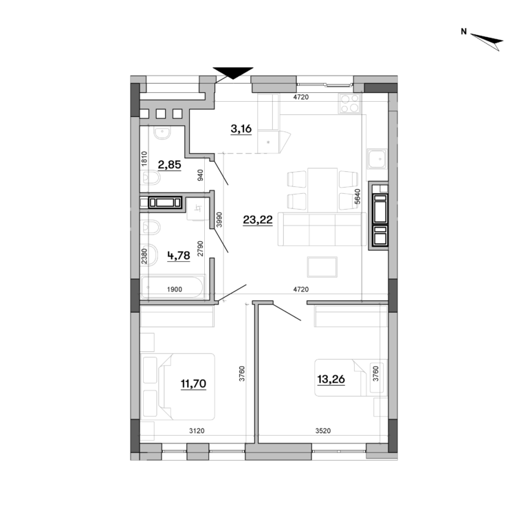 Apartment layout