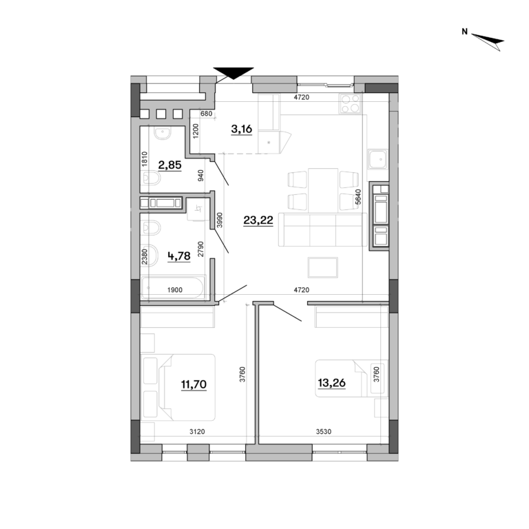 Apartment layout