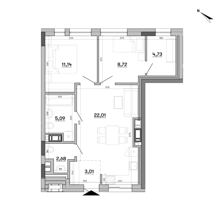 Apartment layout